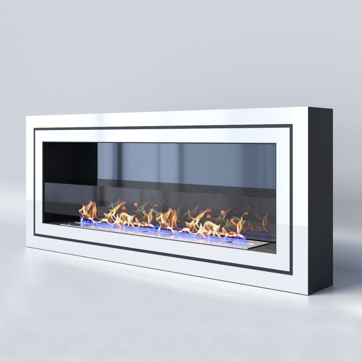 Биокамин "Русский огонь" Стенли 1100N настенный с декоративным стеклом (стемалитом) по цене 45 650 руб.