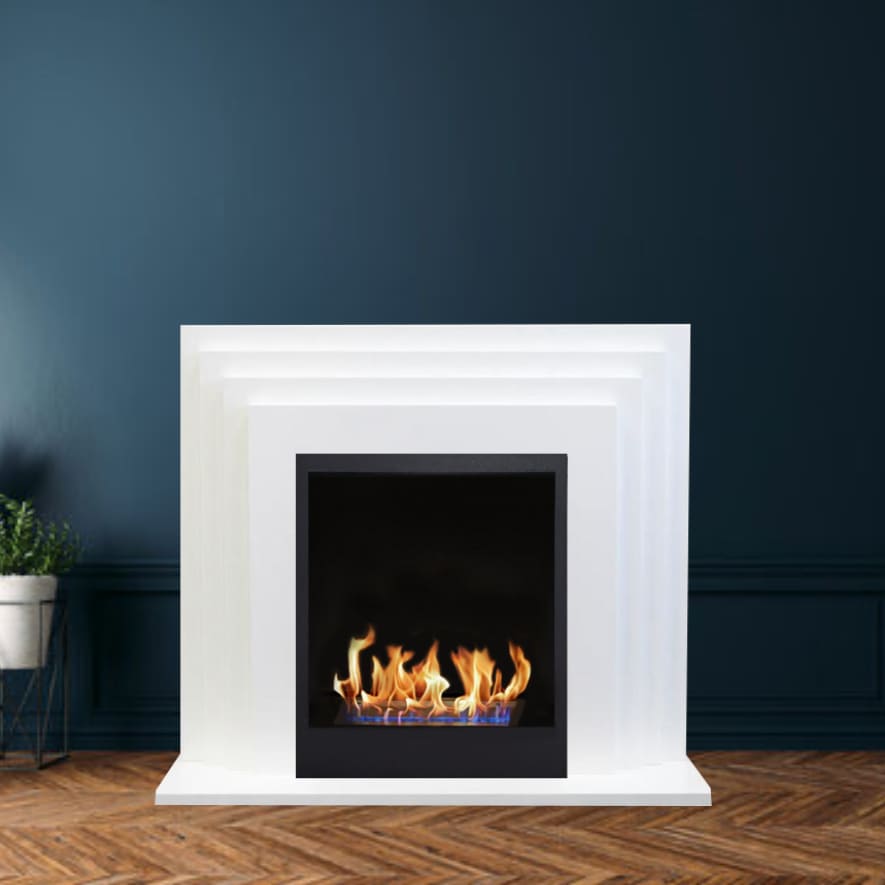 Биокамин в портале "Русский огонь" Амстердам с декоративным стеклом (стемалитом) по цене 83 000 руб.