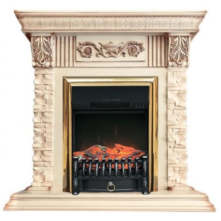 Luxemburg сланец бежевый (слоновая кость с патиной)+Fobos FX Brass