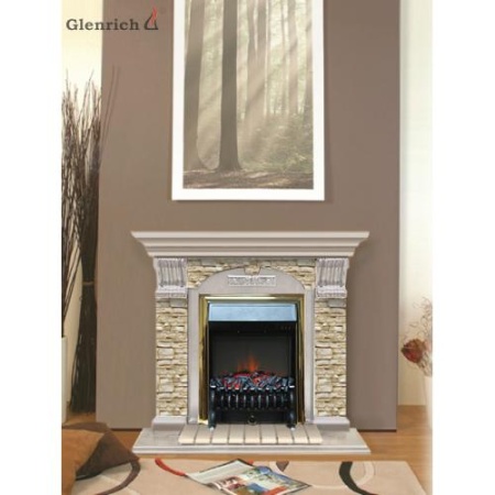 Арочный Грот однотонный (беленый дуб)+Fobos BR