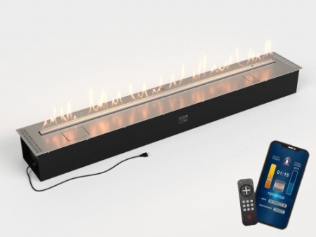 Автоматический биокамин Lux Fire Smart Flame 1800 RC INOX по цене 614 790 руб.