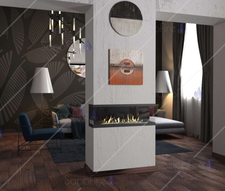 Встраиваемый биокамин / торцевой очаг 1600 (SappFire) по цене 73 800 руб.