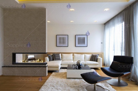 Встраиваемый биокамин / торцевой сквозной очаг 2000 (SappFire) по цене 90 400 руб.