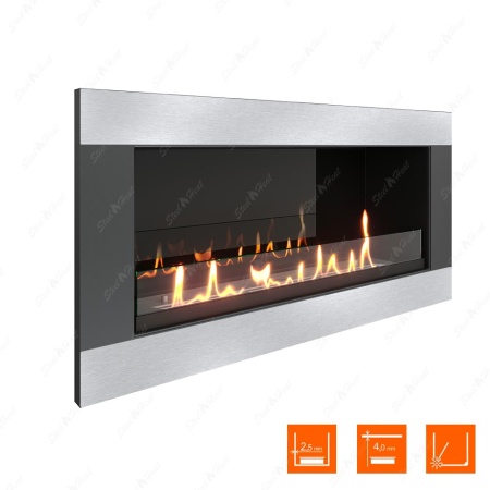 Биокамин SteelHeat ONE-H 800 XL стекло + стемалит по цене 40 496 руб.