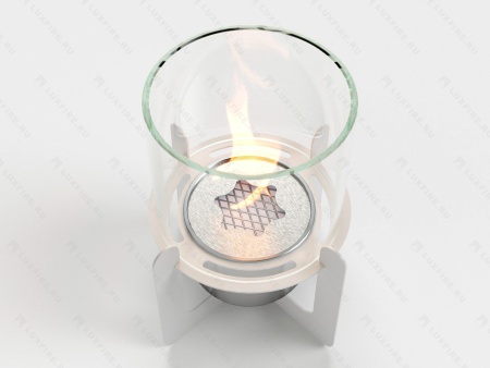 Настольный биокамин Lux Fire "Омега" (белый) по цене 9 196 руб.